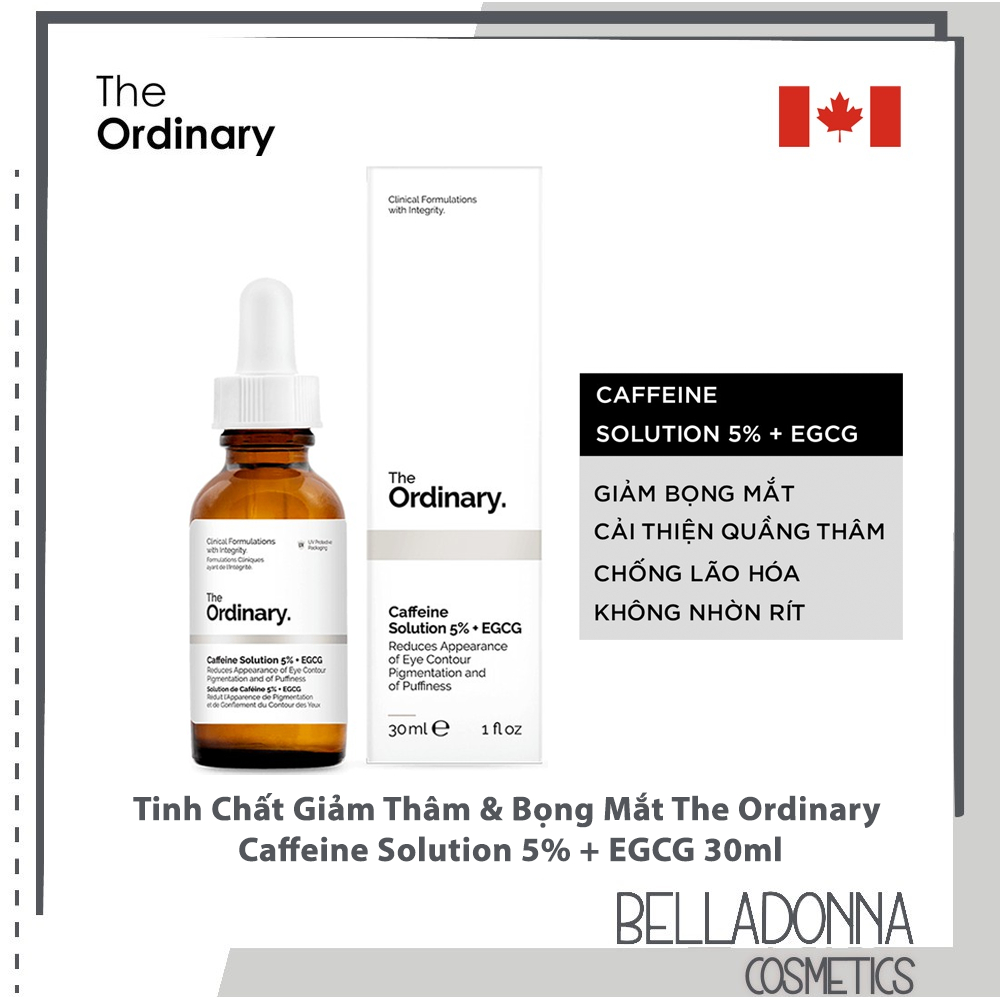 Serum mắt Caffeine Solution 5% + EGCG - The Ordinary 30ml