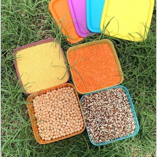 Small Square Round Tupperware 650ml