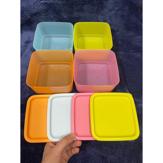 Small Square Round Tupperware 650ml