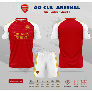 Bộ Đồ Đá Banh CLB Arsenal màu đỏ