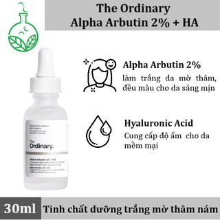 [Hàng Auth] The Ordinary Alpha Arbutin 2% + HA - Tinh chất dưỡng trắng da mờ thâm