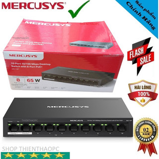 Bộ chia mạng cấp nguồn poe ms110p new comers 10-port 10/100mbps switch with 8-port poe+
