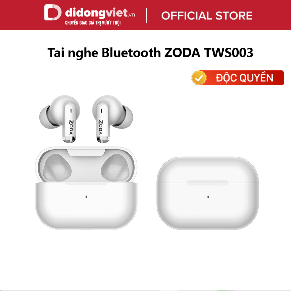 Tai nghe Bluetooth ZODA TWS003 - Cảm ứng chạm, Bluetooth 5.3, Bảo hành chính hãng 12 tháng - Phân Phối Độc Quyền