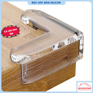 Bịt góc bàn, bọc cạnh bàn kính, cạnh cửa sổ, cạnh tủ, cạnh giường, bịt góc bàn silicon chống va đập, an toàn cho trẻ nhỏ