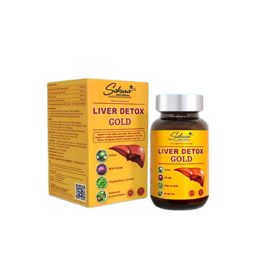 LIVER DETOX GOLD Viên uống giúp giải độc gan hạ men gan