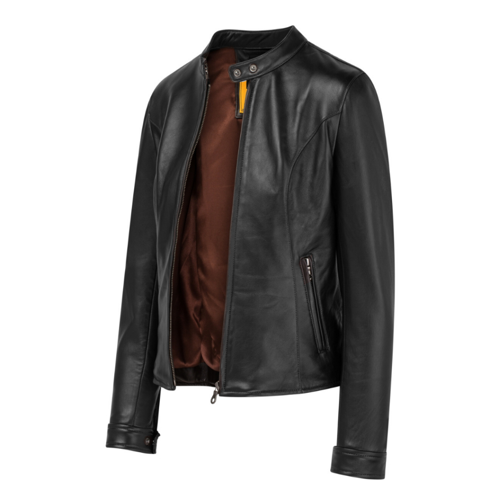 Áo Da Nữ FTT Leather Racer Jacket Mẫu Trơn Khóa Túi Dọc Trẻ Trung, Thanh Lịch AN201C