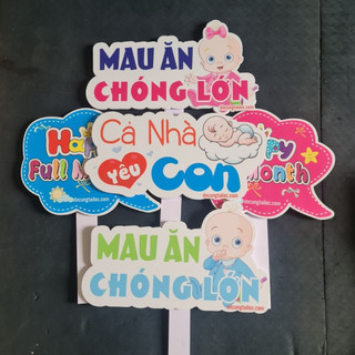1 Chiếc Hashtag mừng đầy tháng , thôi nôi , cúng mụ cho bé trai , bé gái đẹp dễ thương Tài Lộc.