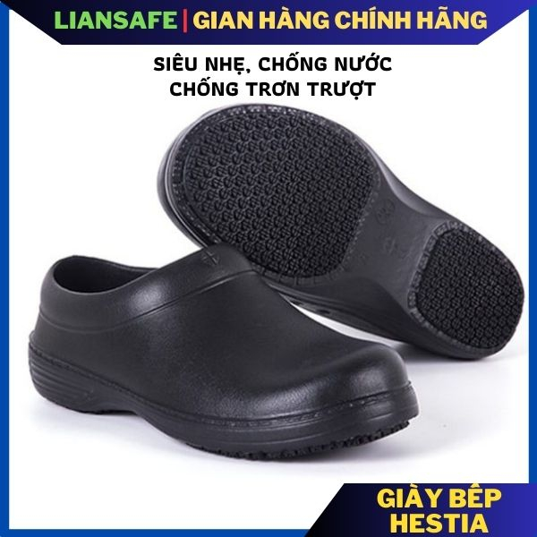 Giày dép bảo hộ làm bếp đầu bếp đi trong nhà bếp khách sạn chống trơn trượt nước siêu nhẹ nam nữ Hestia