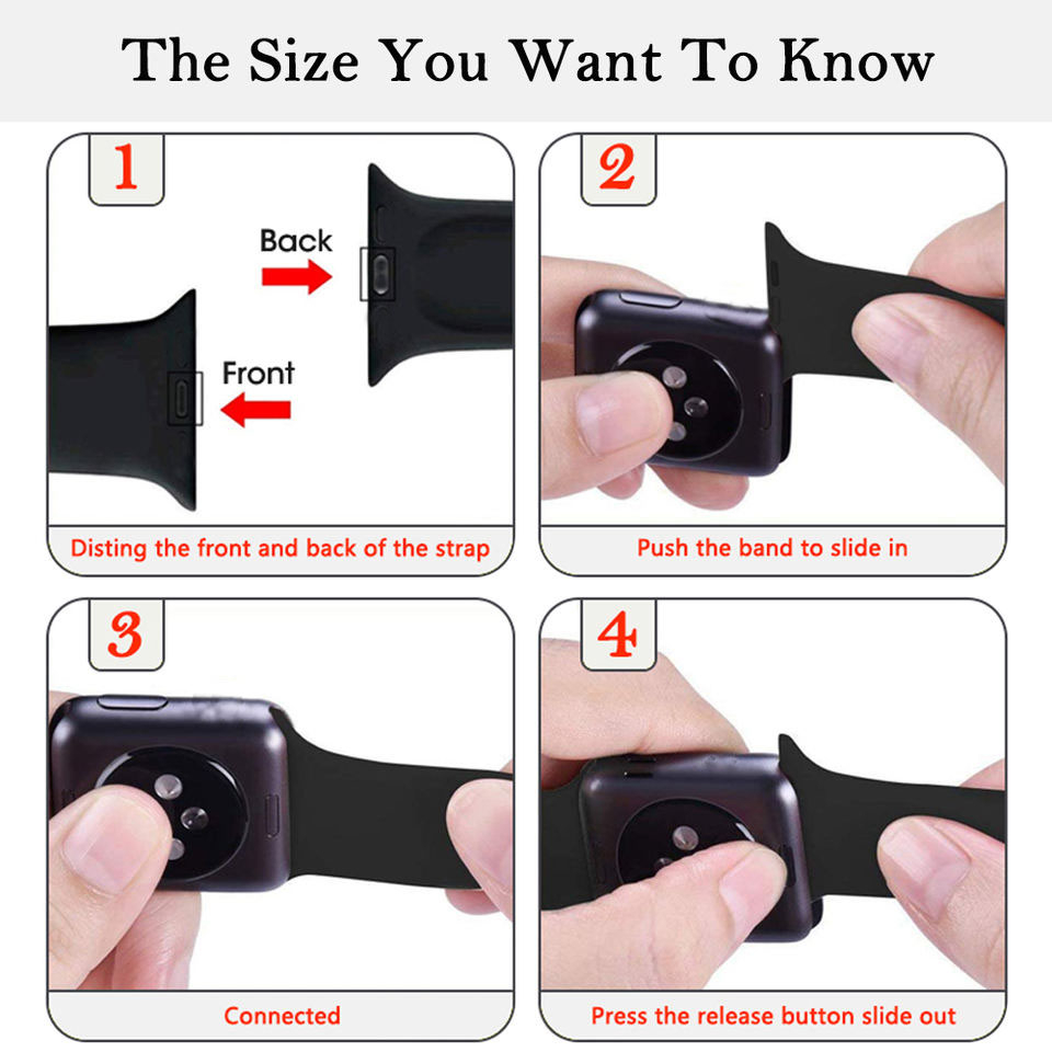 Dây đeo silicon chống thấm nước thoáng khí  Watch Series 1/2/3/4/5/6/7/8, 38/40/41/42/45/49mm