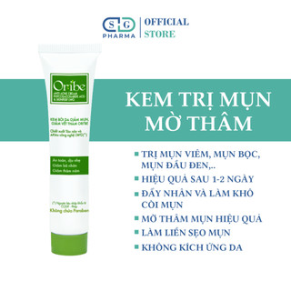 Kem Ngừa Mụn, Mờ Thâm, Liền Sẹo Chiết Xuất Tảo Nâu Từ Pháp - Ori'be Anti Acne Cream - Tuýp 20g