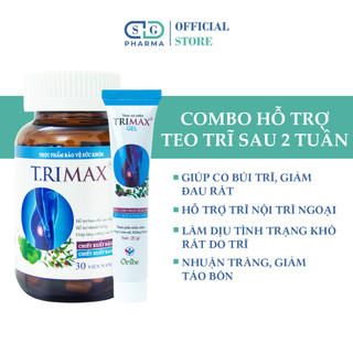 Combo Hỗ Trợ Co Thắt Búi Trĩ Giảm Sưng Đau Ngăn Trĩ Tái Phát Trimax Dan Khang