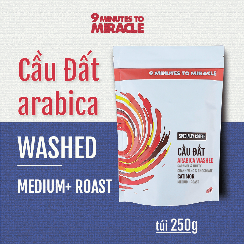  Cà Phê Arabica Washed Cầu Đất | Cà phê Cầu Đất Đà Lạt rang xay nguyên chất phù hợp pha máy pha phin 