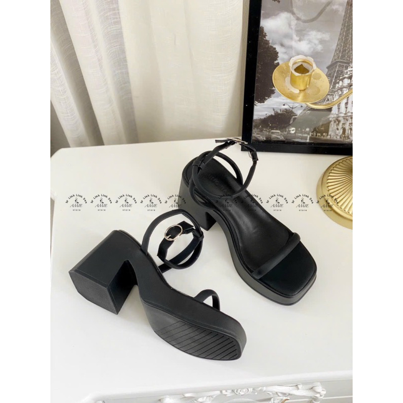 Sandal Đế Thô Quai Ngang Mảnh