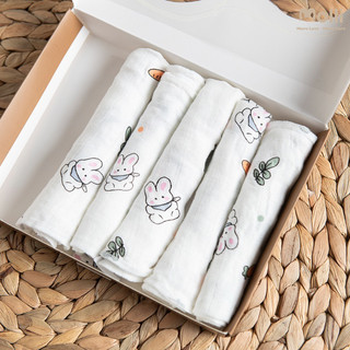 Set 6 Khăn Sữa Premium Bambo