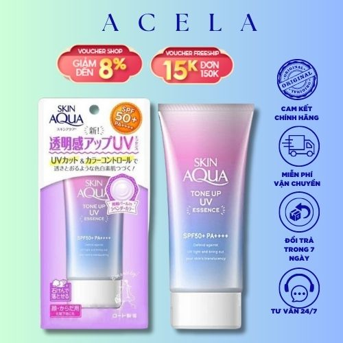Kem Chống Nắng Skin Aqua Sunplay Skin Aqua Tone Up UV Milk 50g Chính Hãng (Hàng Nhật)_ACELA STORE