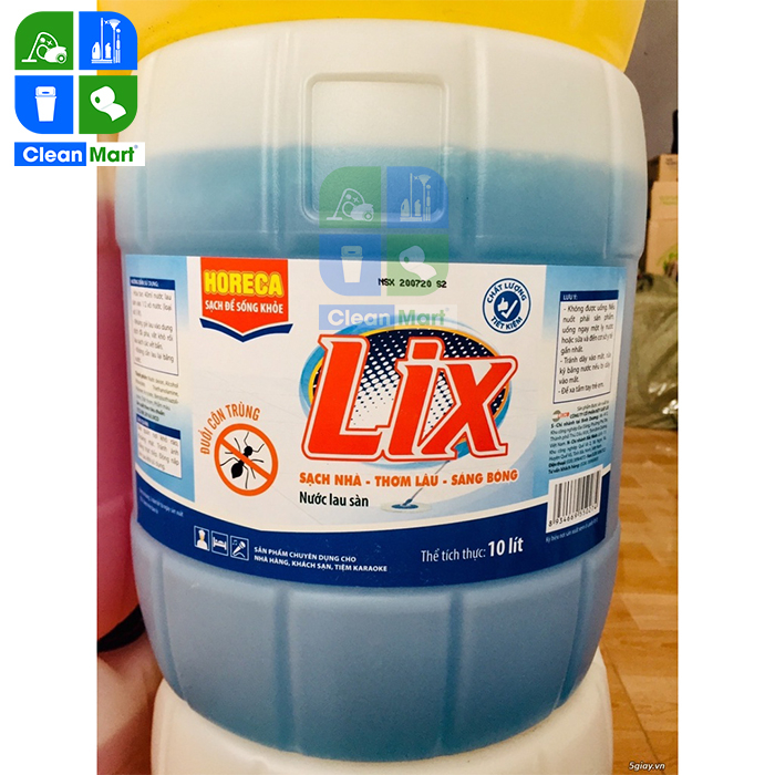 Nước lau sàn Lix đuổi côn trùng 9.5kg