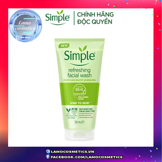 [DATE 2025 NHẬP KHẨU] Sữa Rửa Mặt Simple Kind To Skin Refreshing Facial Wash Gel