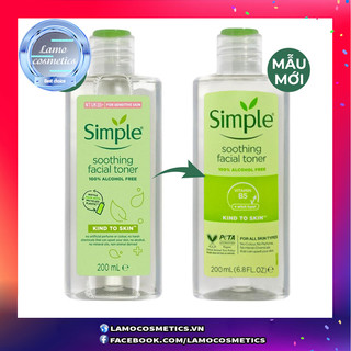 [HÀNG NHẬP KHẨU DATE 2026] Nước hoa hồng Simple, Toner Simple Kind To Skin Soothing Facial