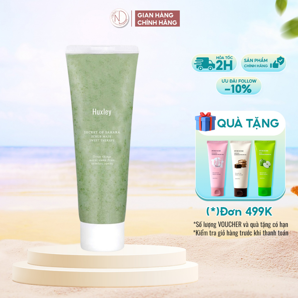 Mặt nạ tẩy tế bào chết chiết xuất xương rồng Huxley Scrub Mask: Sweet Therapy 30g Huxley Mini