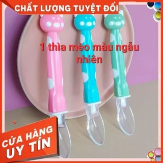 Thìa ăn dặm silicon cho bé
