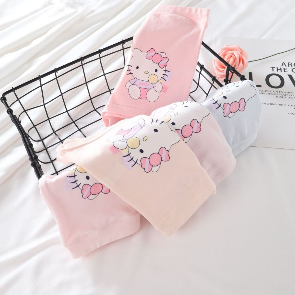 Quần Lót Bé gái Cotton thoáng khí thấm hút tốt, Quần Chíp trẻ em họa tiết siêu cute đáng yêu LANIXA L5502