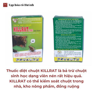 THUỐC DIỆT CHUỘT KILLRAT ( HIỆU QUẢ TỐI ƯU)