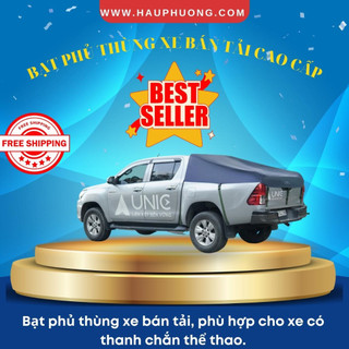 Bạt phủ thùng xe bán tải có thanh chắn thể thao - bạt pvc cao cấp - bạt thiết kế cho nhiều loại thùng xe bán tải
