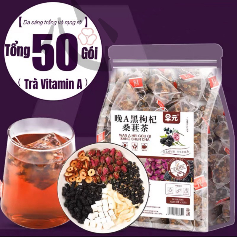 Trà Tối Vitamin A/ Trà Hoa Quả/ Trà Sáng Da/ Trà Dưỡng N