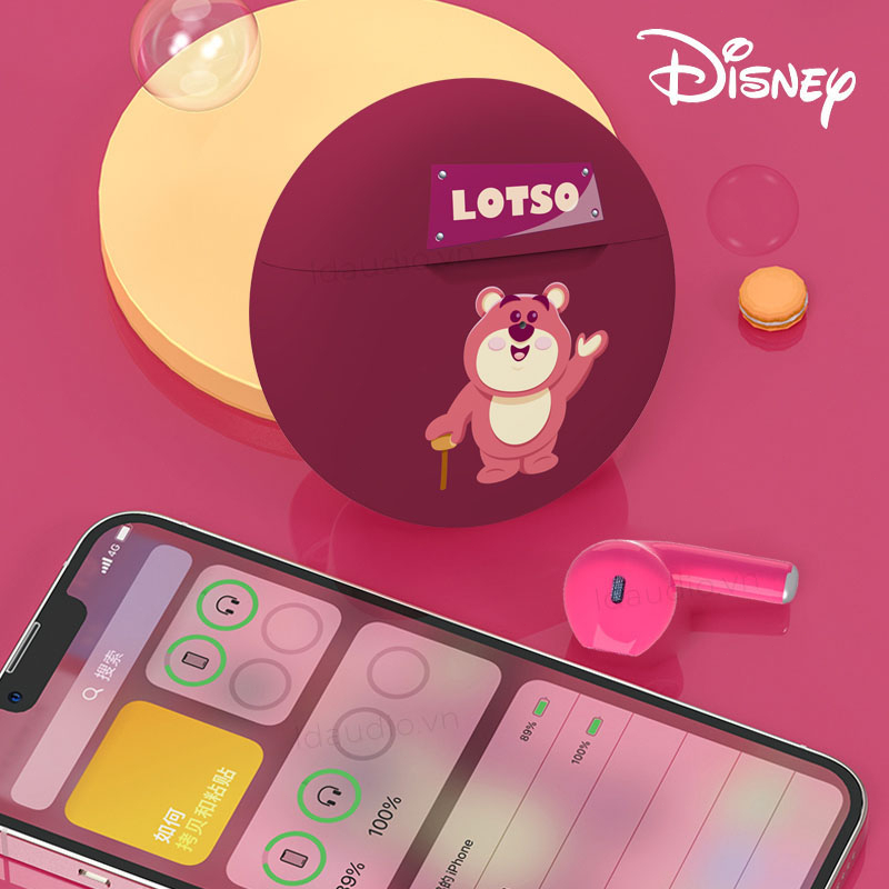 Disney Q33 Tai nghe không dây Bluetooth 5.1 TWS Âm thanh Hifi với micrô tai nghe Giảm tiếng ồn