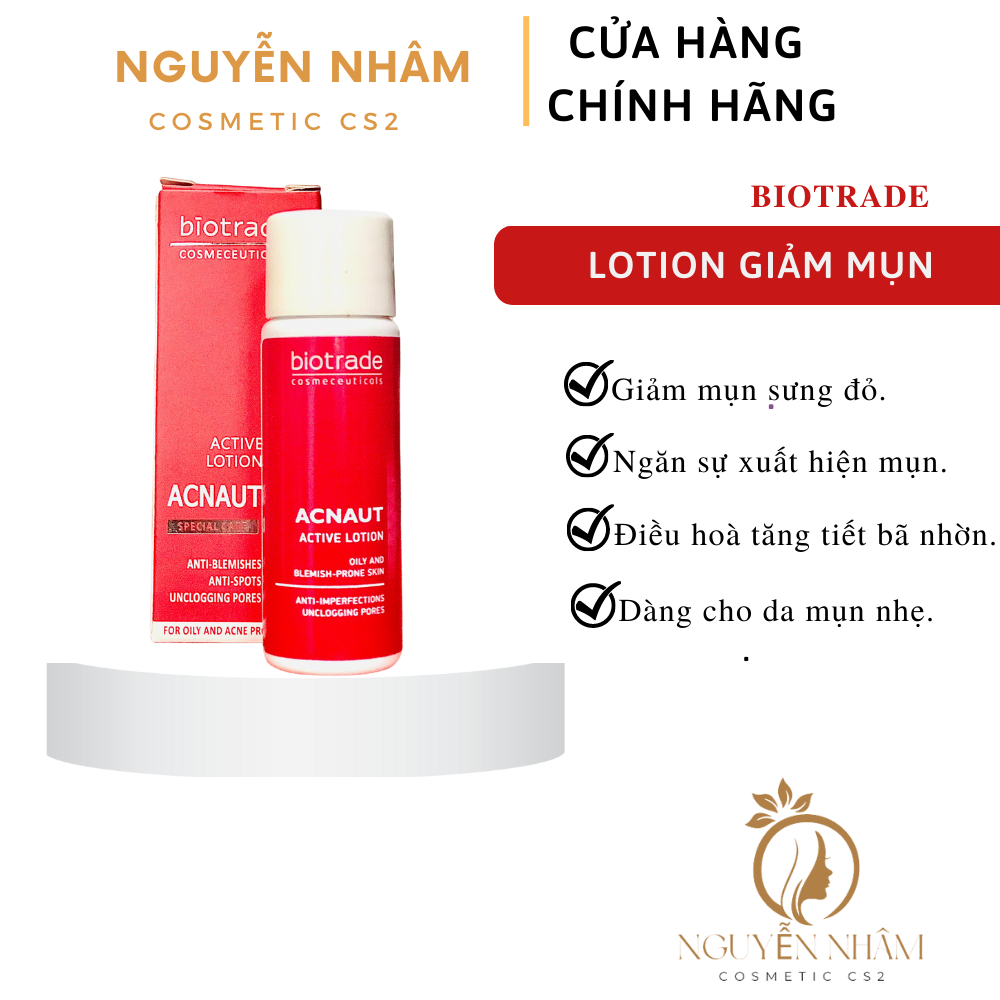 [Chính Hãng] Lotion giảm mụn Biotrade Acne Out Active Lotion 10ml