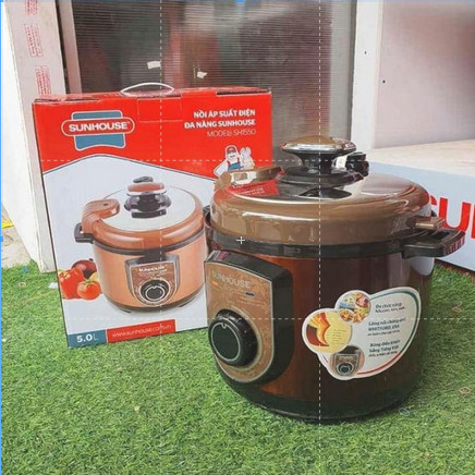 Nồi áp suất điện đa năng SUNHOUSE SHD1550 / SHD1552 - 900W, Dung tích 5L, Bảo Hành Chính Hãng