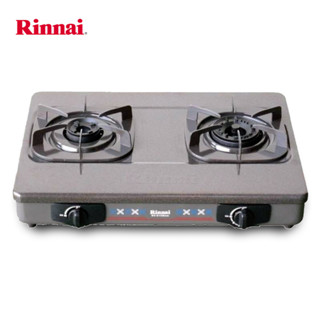 Bếp gas đôi Rinnai RV-615Slim(G) ✅ RV-715Slim(G) Mặt men, chén đồng có đầu hâm, Bảo hành chính hãng