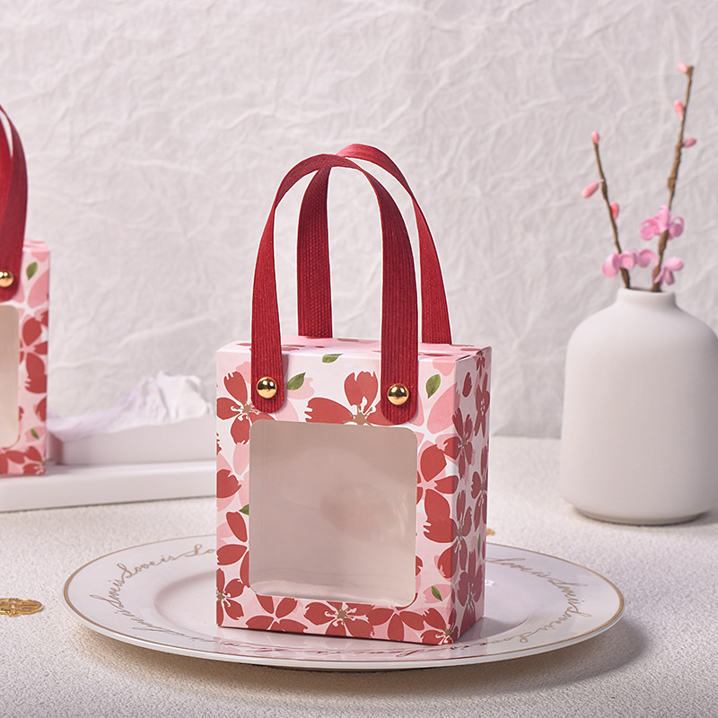 Sakura Box - Túi quà họa tiết hoa anh đào xinh xắn sỉ sll