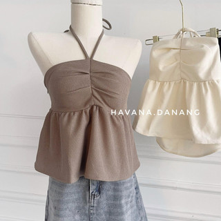 Áo cúp ngực dây buộc cổ he235