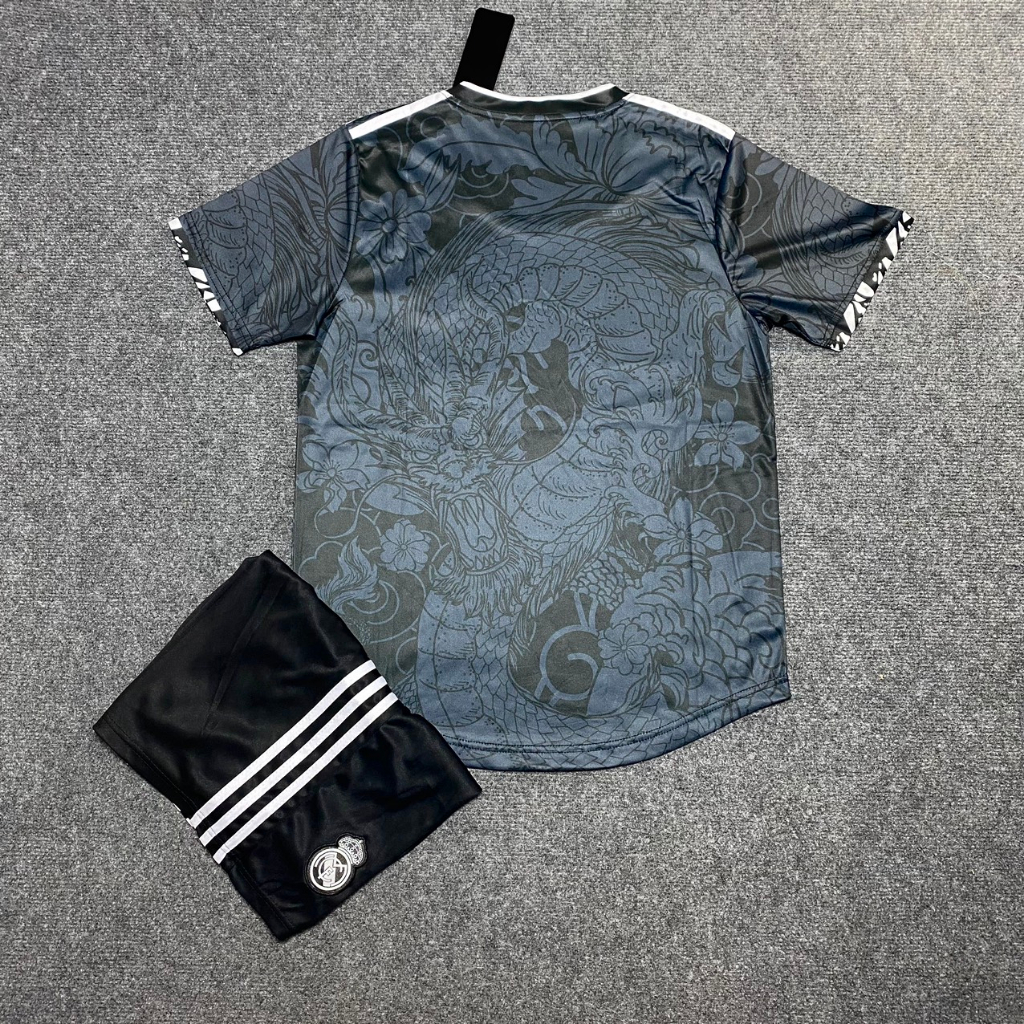 Áo Bóng Đá CLB Real Rồng Trắng - Hàng Thun Thái - Logo Thêu