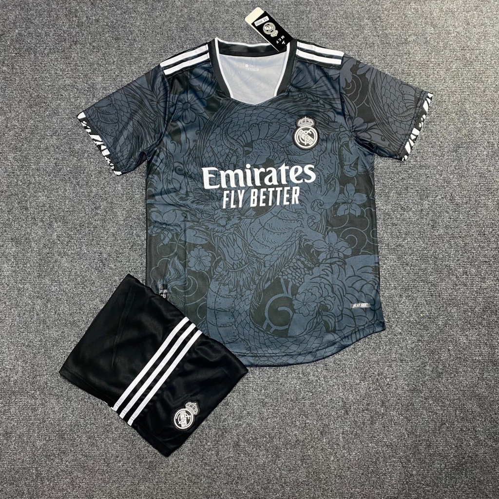 Áo Bóng Đá CLB Real Rồng Trắng - Hàng Thun Thái - Logo Thêu