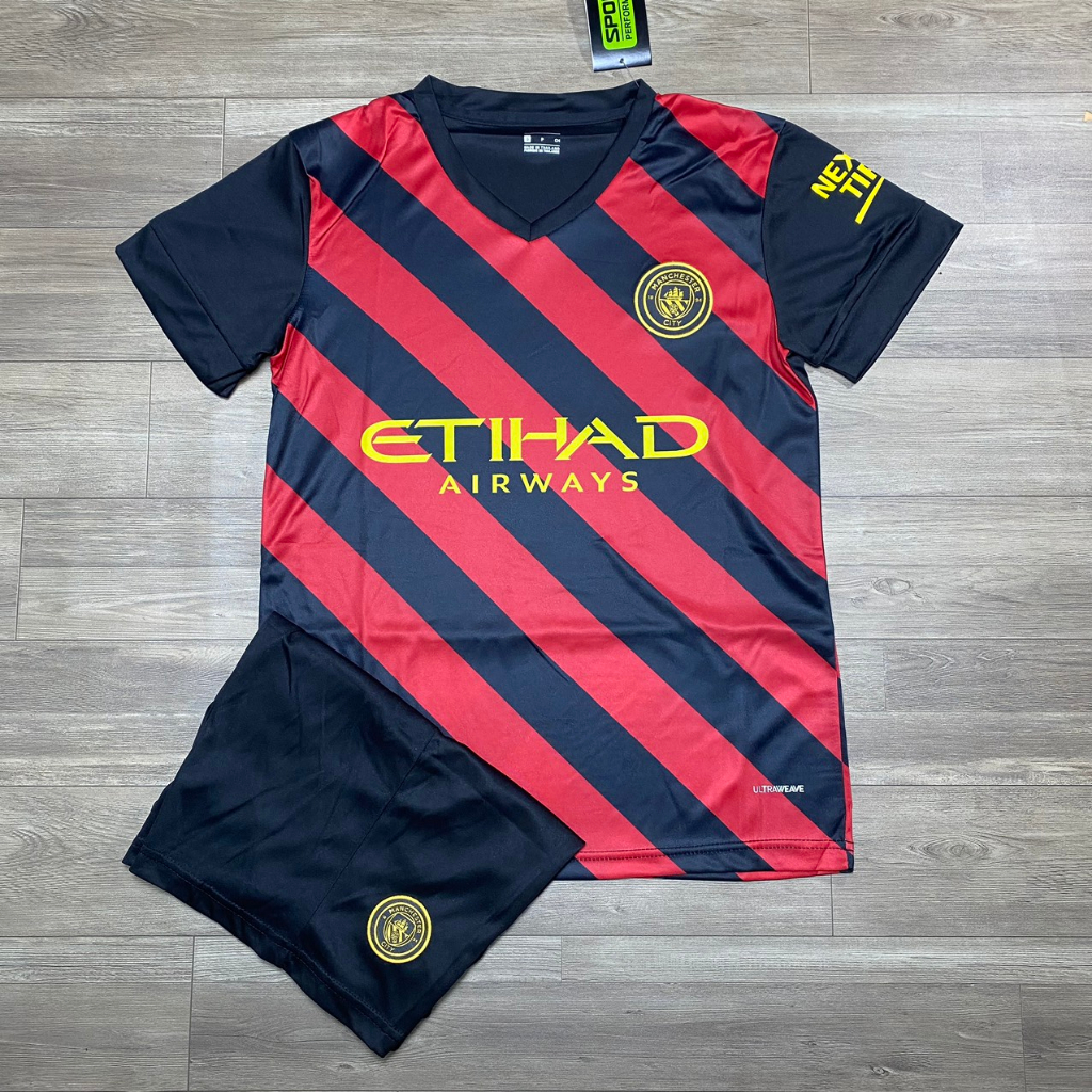 ÁO BÓNG ĐÁ CLB MANCHESTER CITY - HÀNG THUN THÁI - LOGO THÊU