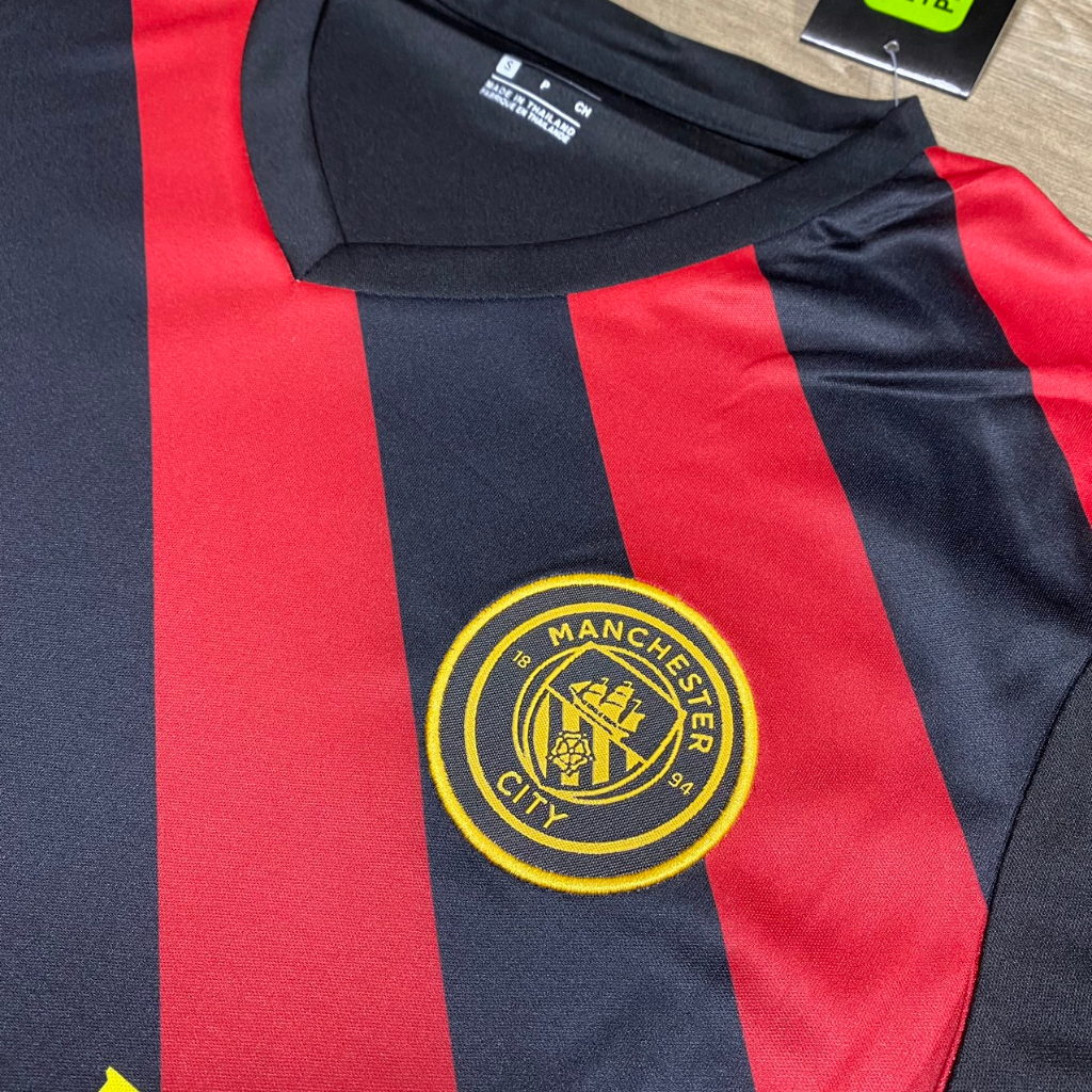 ÁO BÓNG ĐÁ CLB MANCHESTER CITY - HÀNG THUN THÁI - LOGO THÊU