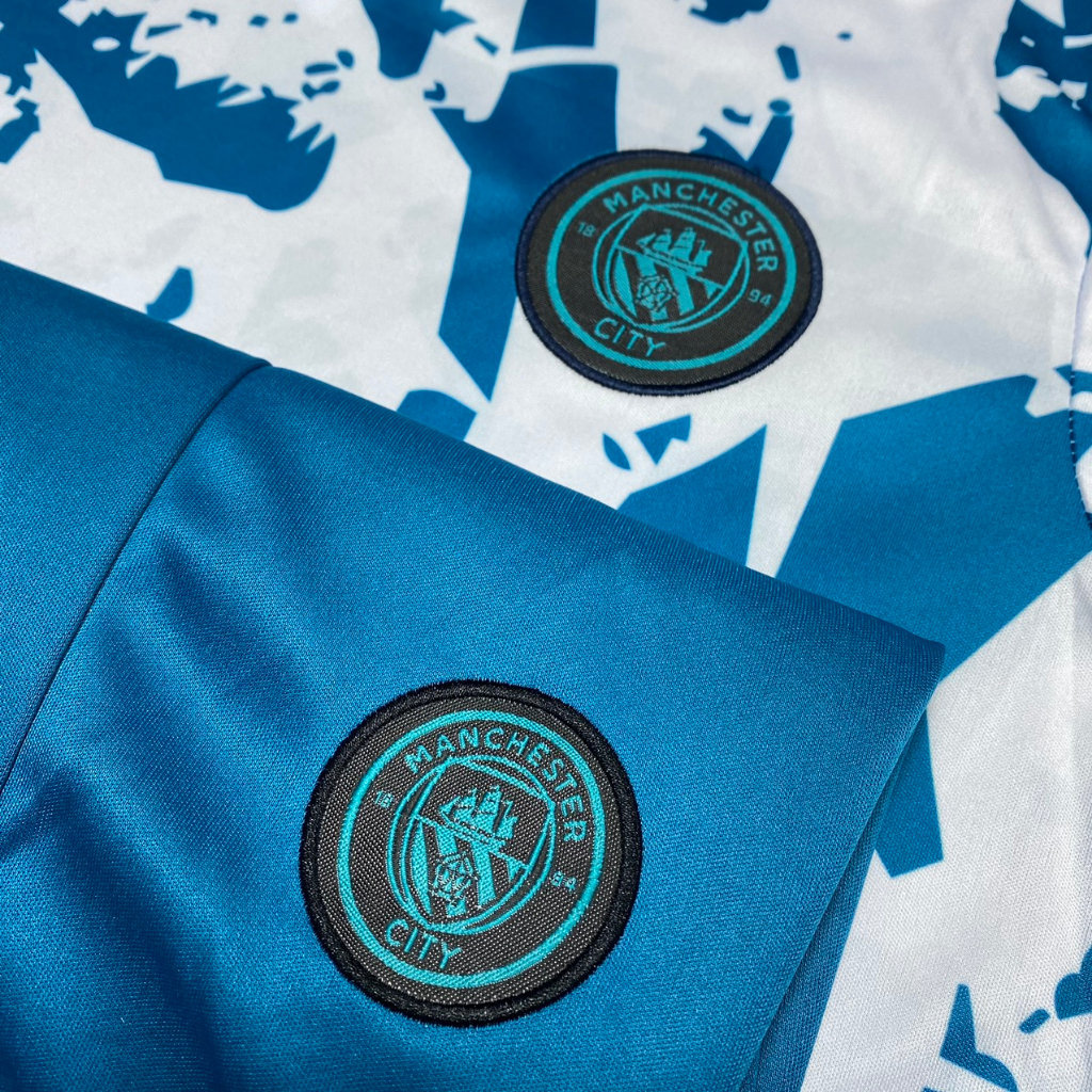 ÁO BÓNG ĐÁ CLB MANCHESTER CITY - HÀNG THUN THÁI - LOGO THÊU