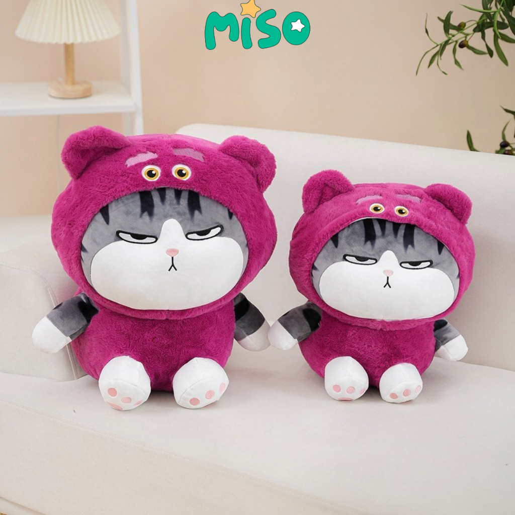 Gấu Bông Mèo Hoàng Thượng Cosplay Lotso, Ếch, Thỏ, Gấu Trúc Cao Cấp Hot Trend, Gấu Bông Miso