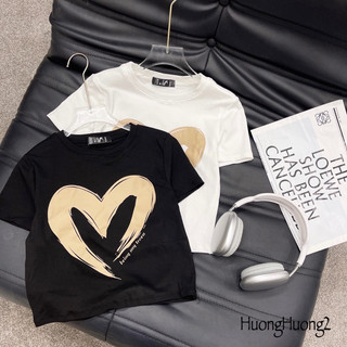 Áo croptop tim và chữ TT12