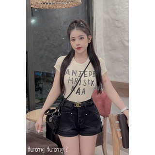 Áo croptop tim và chữ TT12