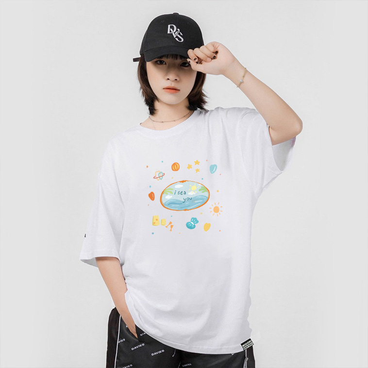 Áo thun form rộng tay lỡ unisex Phông Nam Nữ SEAWORLD Local Brand Midori M Studio