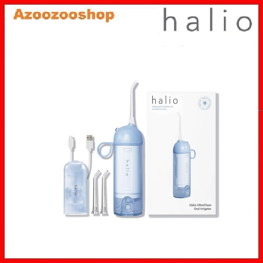 Máy Tăm Nước Cầm Tay Halio UltraClean Oral Irrigator - Sky Blue - Bảo Hành Chính Hãng 12 Tháng