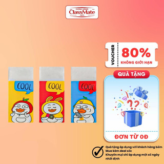 Combo 3 Chiếc Gôm Tẩy Trắng MONDEZ Hình Vịt Vàng, Làm Sạch Các Vết Chì Đen Tiện Lợi, An Toàn Cho Bé M20001
