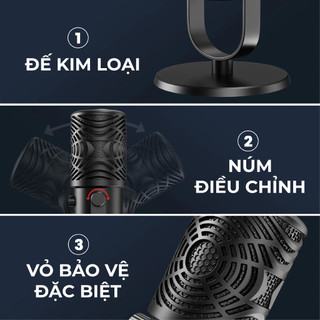 Micro Oneodio FM1 | Micro Thu Âm Condenser Cổng USB
