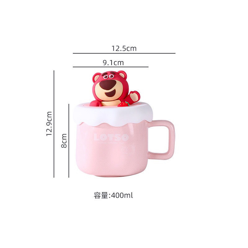 Ly gấu dâu Lotso/Pooh chính hãng Disney.DCG