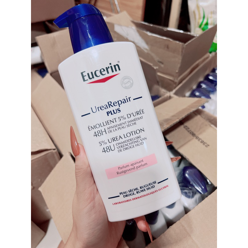 Dưỡng thể phục hồi da khô EUCERIN - UREA REPAIR PLUS - Émollient 5% d’Urée 400ml