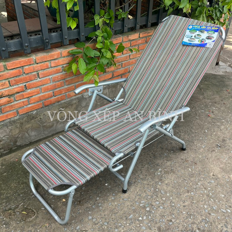 Ghế xếp đa năng, gấp gọn thư giãn An Bình - GHDU1 - vải dù nhập khẩu khung kim loại fi25 dày 1mm - Hàng cao cấp