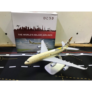 Mô hình máy bay etihad airways a380 1:350